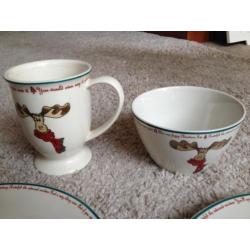 Rudolph Rednosed Reindeer kerstservies - onderdelen servies