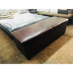 Schapenleer grote poef origineel schapenleder €999