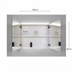 Spiegelkast Sanicare Qlassics Ambiance 100 cm 2 Deuren Zi...