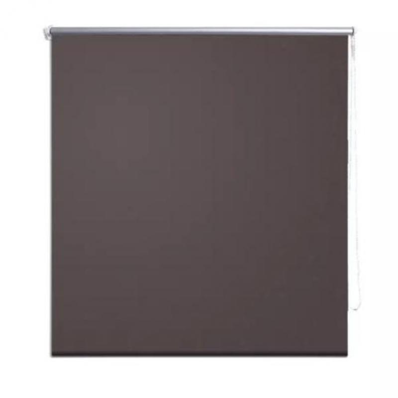 vidaXL Rolgordijn verduisterend 100 x 230 cm koffiebruin