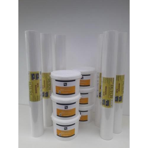 300m2 renovlies behang(glasvezelbehang)160gr + 6 emmers lijm
