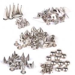 10 STKS Metal Cone Screwback Spikes Stud voor Punk Armband |