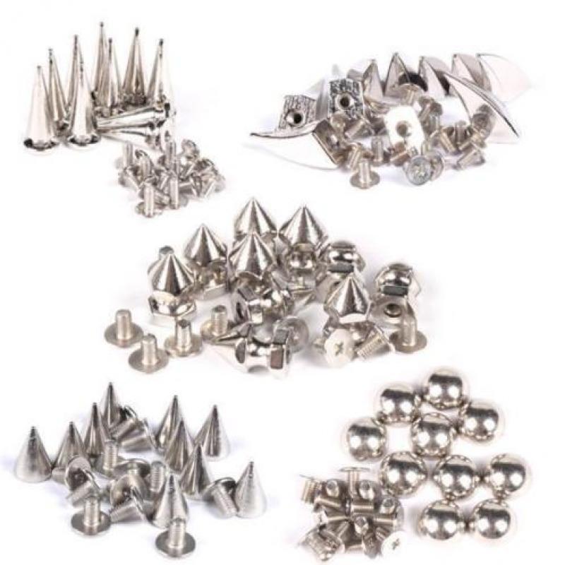 10 STKS Metal Cone Screwback Spikes Stud voor Punk Armband |