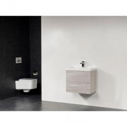 Saniclass XXS badmeubel 80x38cm kunstmarmer 1 kraangat beach