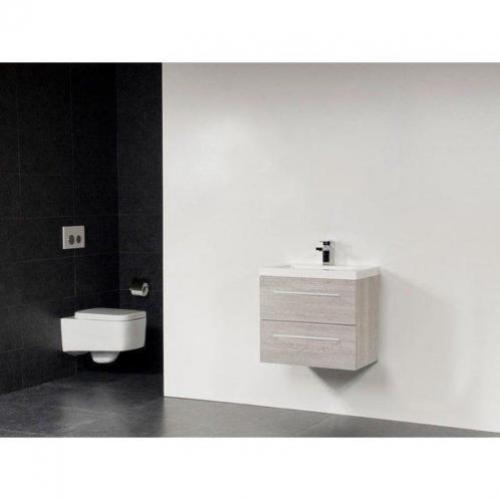 Saniclass XXS badmeubel 80x38cm kunstmarmer 1 kraangat beach