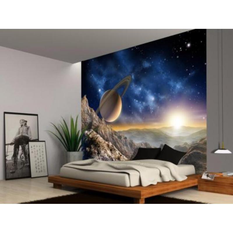 Ruimtevaart behang Space Fotobehang VLIES XL * Muurdeco4kids
