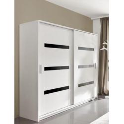 DIRECT LEVERBAAR Kledingkast wit 140 of 204 cm VANAF 269