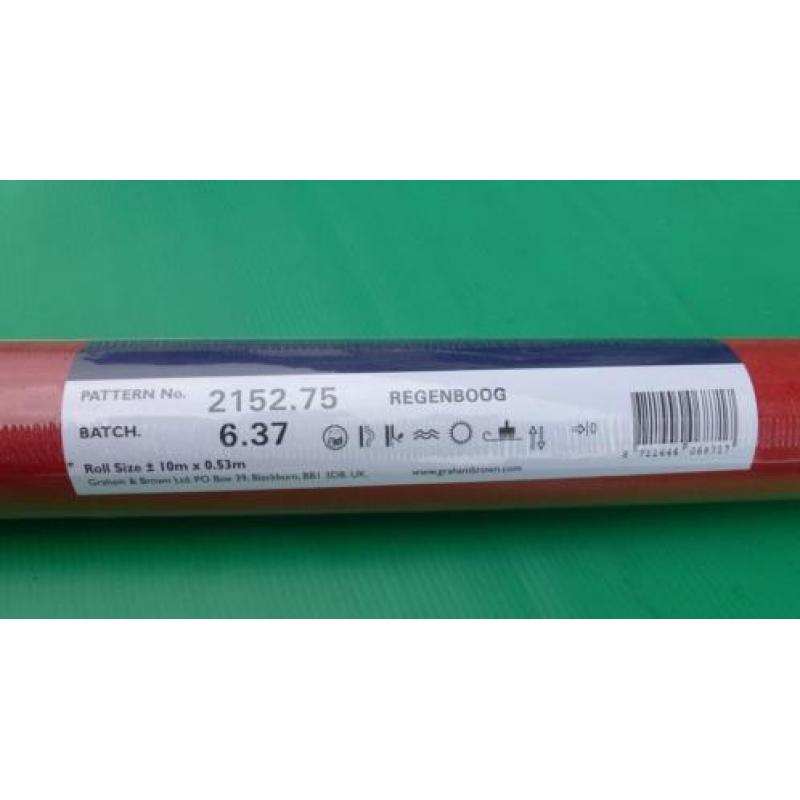 behang 2 rollen rood kwaliteitsbehang Graham