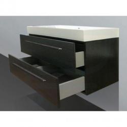 Saniclass Florence badmeubel 100x47cm 1 kraangat black wood