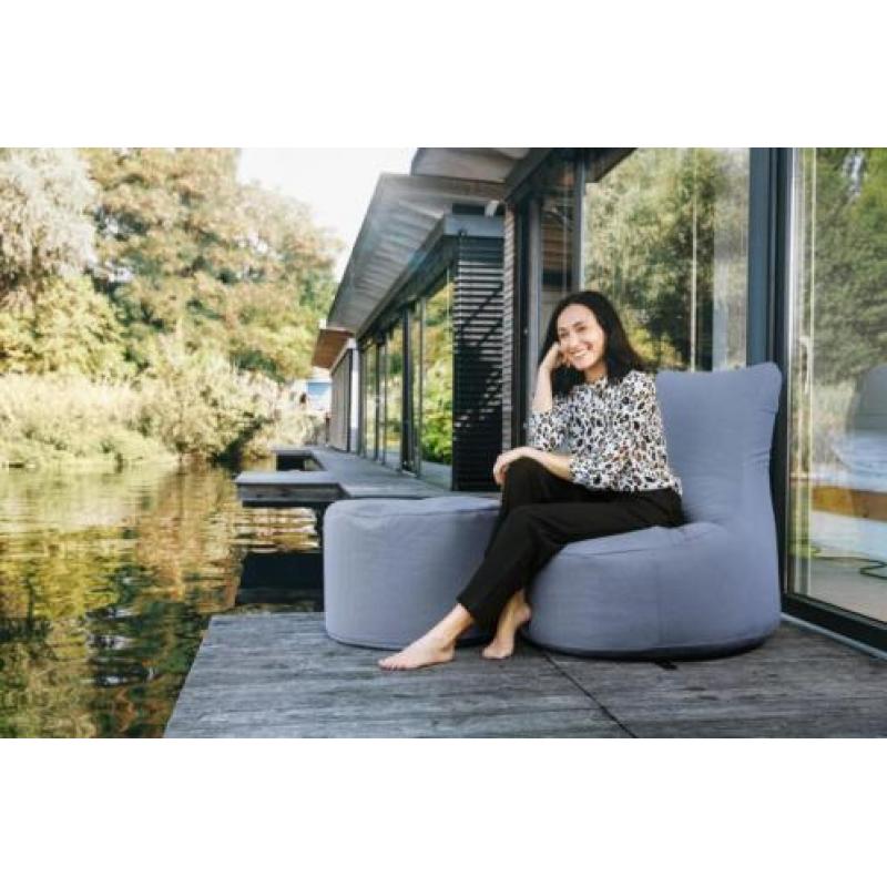 Sitting Point Poef DotCom Outdoor - Blauw