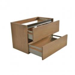 Praya Wiesbaden Vision wastafelonderkast 100x46x53cm eiken