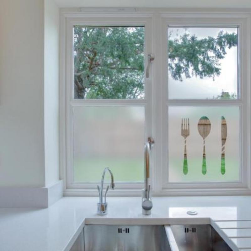 statische raamfolie - Bestek - Uniquewinkel