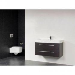 Saniclass Florence badmeubel 100x47cm 1 kraangat black wood
