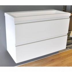 Badmeubel Set Extra Compact 80X36 Cm Hoogglans Wit
