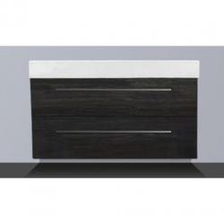 Saniclass Florence badmeubel 100x47cm 1 kraangat black wood
