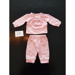 Kledingset maat 50 pyjama, Nijntje, legging, jurk
