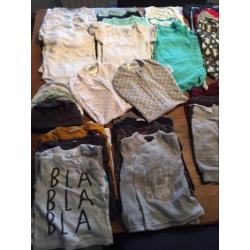 Zak vol babykleding jongen maat 50