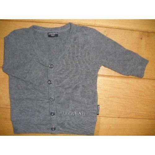 LUCKY No. 7 vest donker grijs maat 50/56