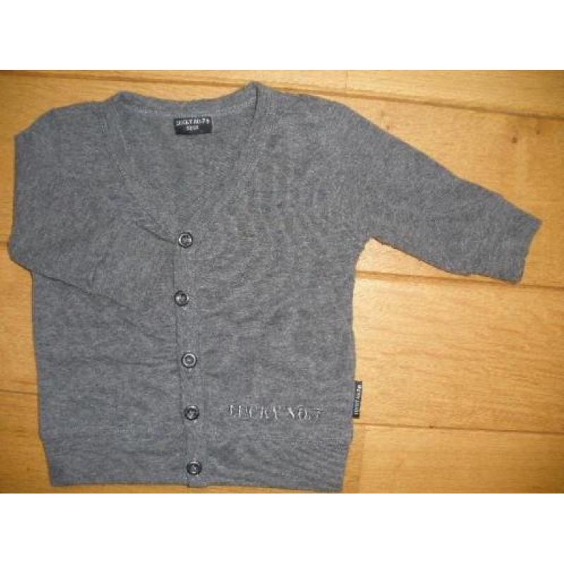 LUCKY No. 7 vest donker grijs maat 50/56