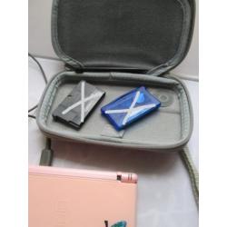 Nintendo DS Lite Roze in Tasje + Nintendo Stekker~2006~Werkt
