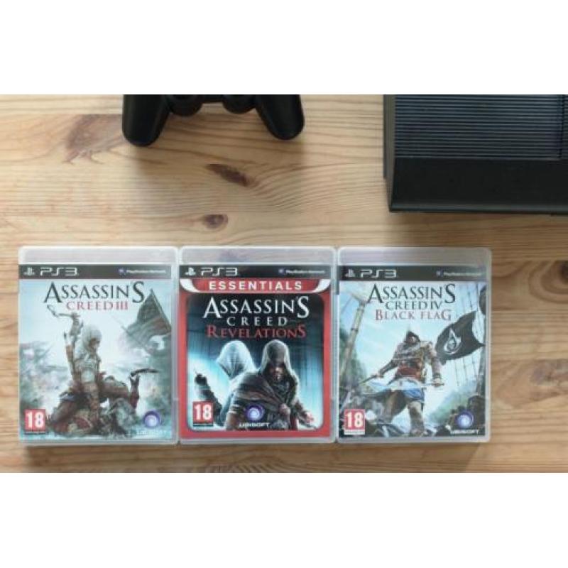 Playstation 3 500GB met controller en 3 games
