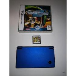 Te koop blauwe dsi compleet met doos en spellen