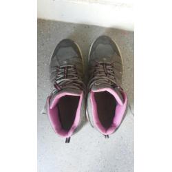 Paars/roze meindl wandelschoenen