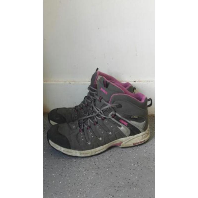 Paars/roze meindl wandelschoenen