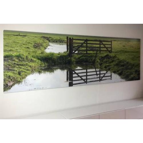 Foto verlijmd achter acrylaat 80x120 cm