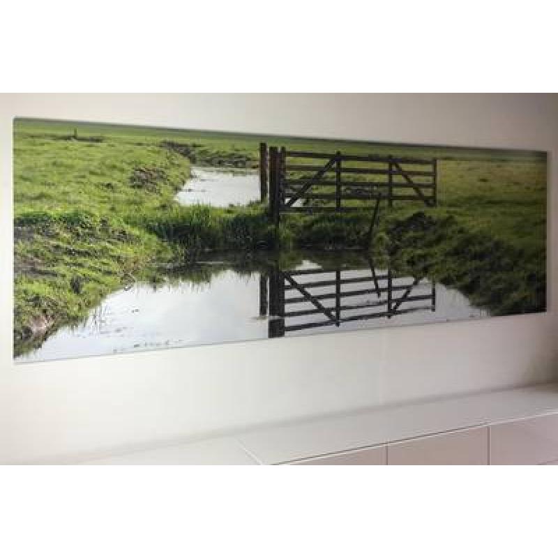 Foto verlijmd achter acrylaat 80x120 cm